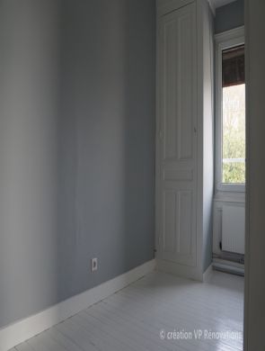 pose de parquet flottant + maître en couleur maison de Maître St Adresse