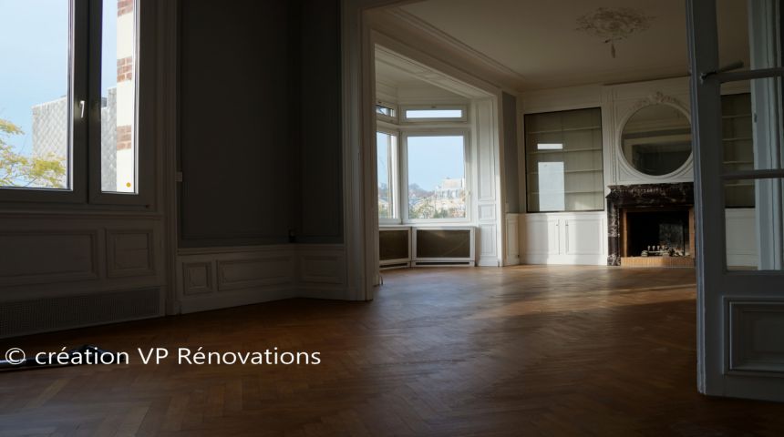 rénovation parquet+Maitre en couleur maison de Maître St ADRESSE